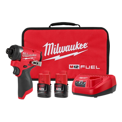 Milwaukee M12 FUEL™ 1/4" Hex Impact Driver Kit (3453-22)