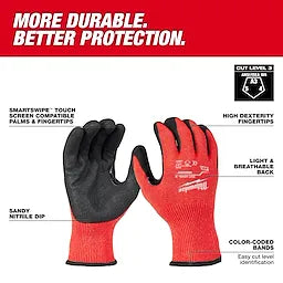 Medium Cut Level 3 Nitrile Dipped Gloves..(Cases of 144)