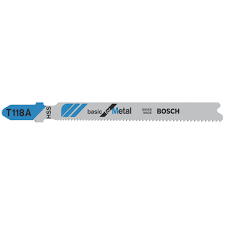 Bosch 5 pieces 3 in. 24TP Basic for Metal T-Shank Jigsaw Blades T118A