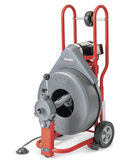 Ridgid - K-750 Drum Machine with Gloves and AUTOFEED - 3/4" (20 mm) Pigtail