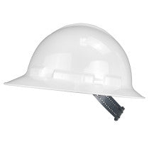 Radians Quartz Full Brim Hard Hat, Ratchet, White, Hargrave Logo (QHR6-WHITE)