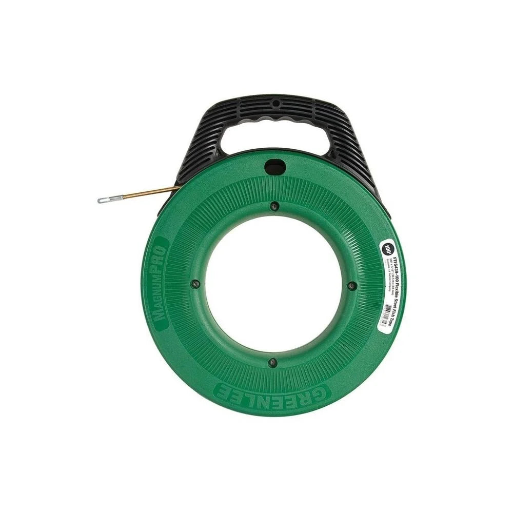 Greenlee MagnumPRO Flexible Steel Fish Tape, 3/16 In. x 100 Ft. (FTFS439-100)