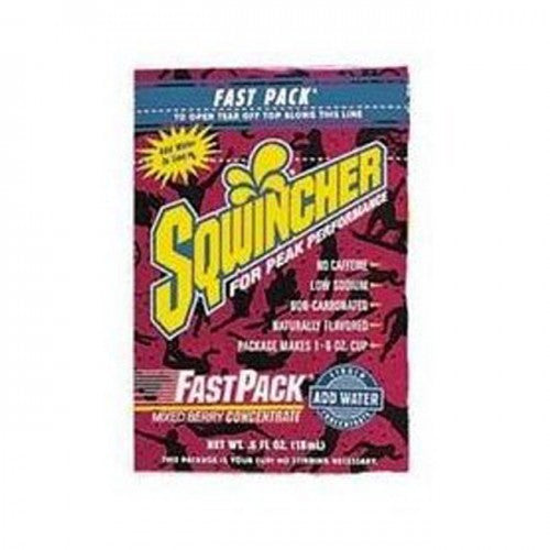 Sqwincher Fast Pack Drink Mix, Mixed Berry, 0.6 oz, 200 Packs (015300-MB)