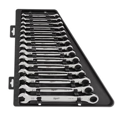 Milwaukee 15pc Ratcheting Combination Wrench Set - Metric (48-22-9516)