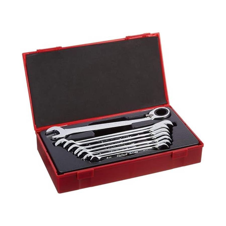 Blackhawk by Proto® 8 Piece Metric Reversible Ratcheting Combination Non-Reversible Ratcheting Wrench, 9/16-Inch