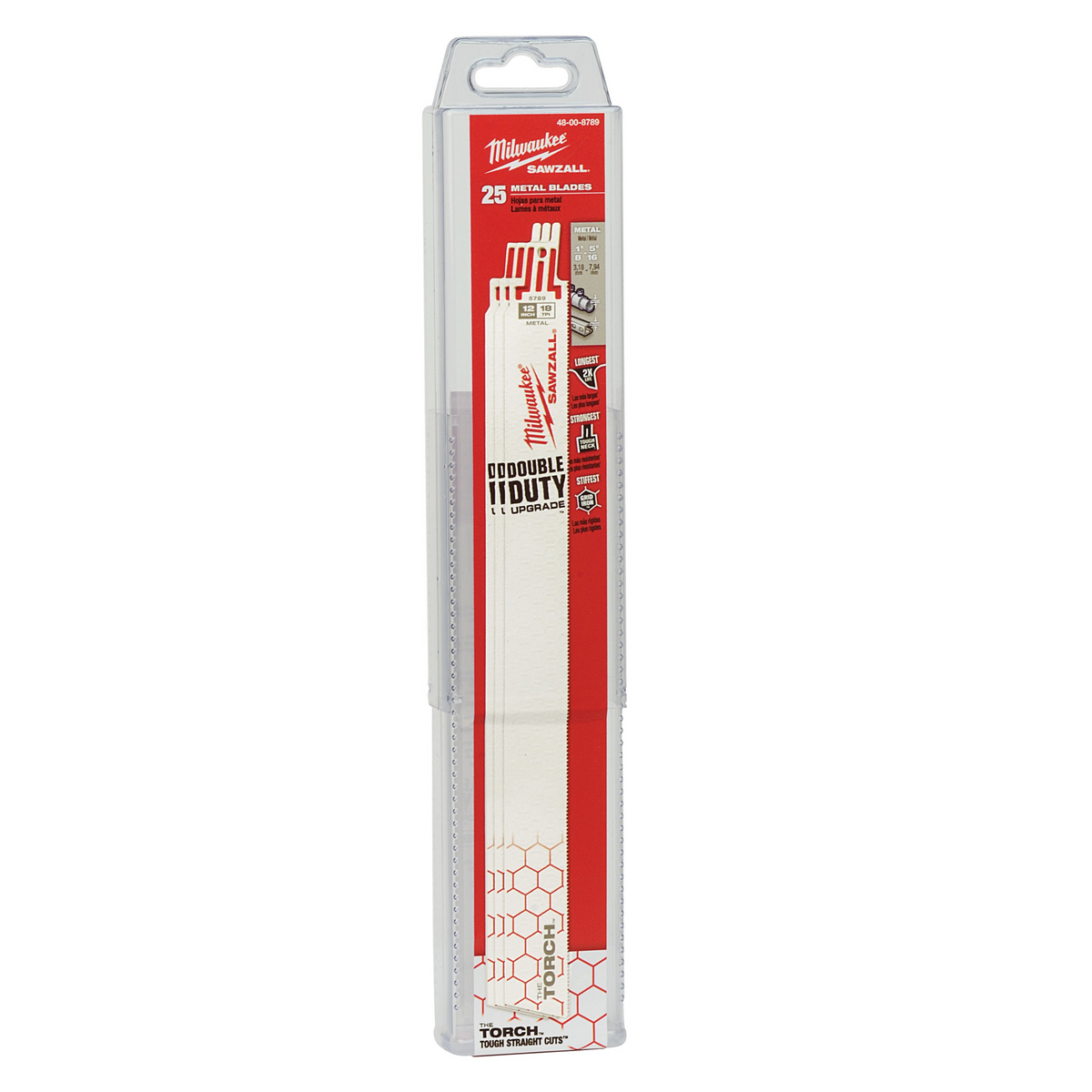 Milwaukee 12" 18 TPI The Torch™ SAWZALL® Blades (25 Pk) (48-00-8789)