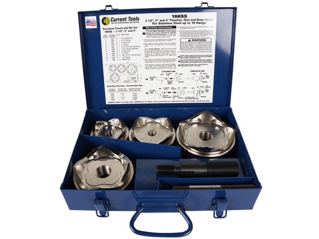 2 1/2" - 4" Punches, Dies and Draw Studs for SS