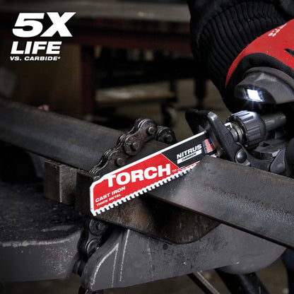 Milwaukee 12" 7 TPI The TORCH™ with NITRUS Carbide™ SAWZALL® Blade 5PK (48-00-5563)