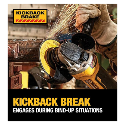20V MAX* XR® Brushless Cordless 4-1/2 in. Paddle Switch Small Angle Grinder Kit with DEWALT POWERSTACK™ 5Ah Battery