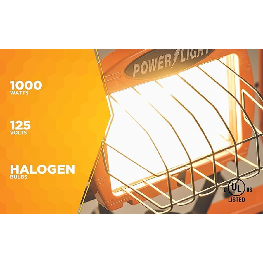 TWIN HEAD PORTABLE FLOOD LIGHT