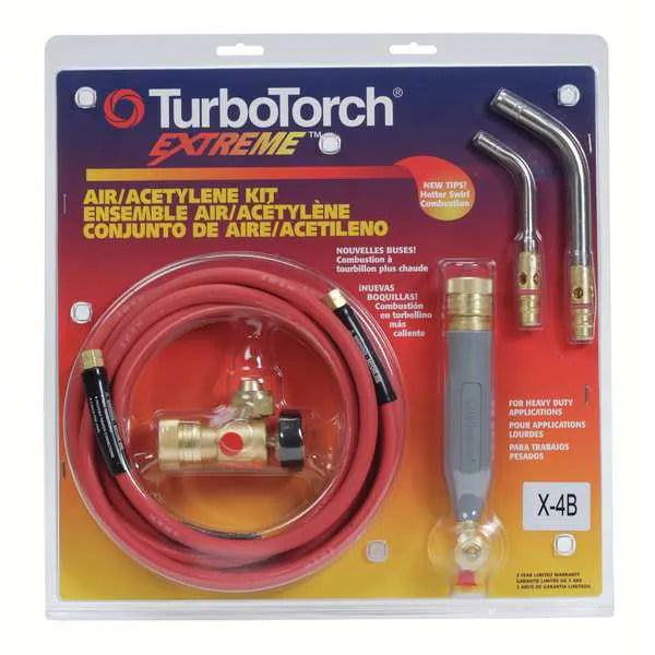 Turbotorch X-4B Series Acetylene Torch Kit with A-5 and A-14 Tips (0386-0336)