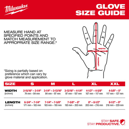 Milwaukee 12PK High Visibility Cut Level 3 Polyurethane Dipped Gloves - XL (48-73-8933B)