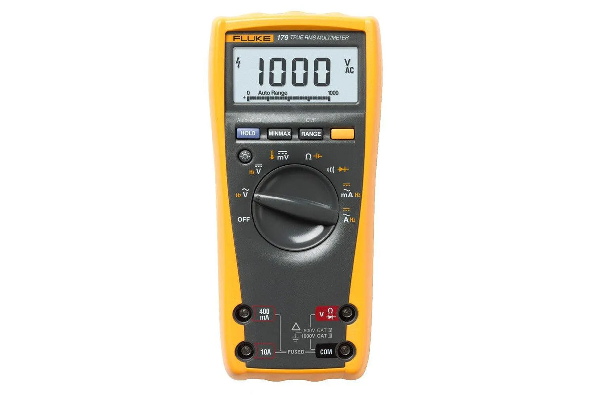 Fluke TRMS MULTIMETER W/BACKLIGHT & TEMP (ENG, SP, FR, POR)