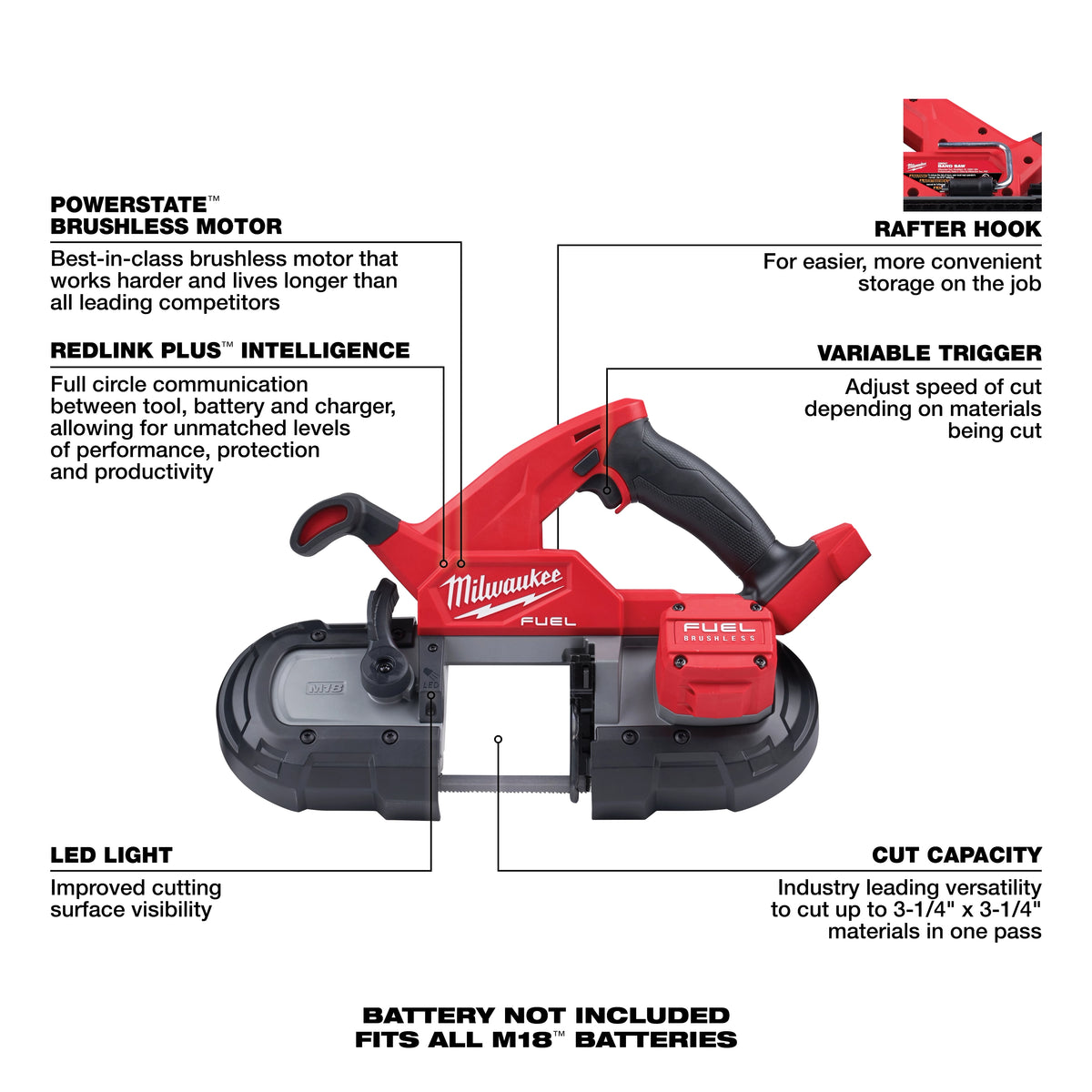 M18 FUEL Compact Band Saw (Tool-Only)