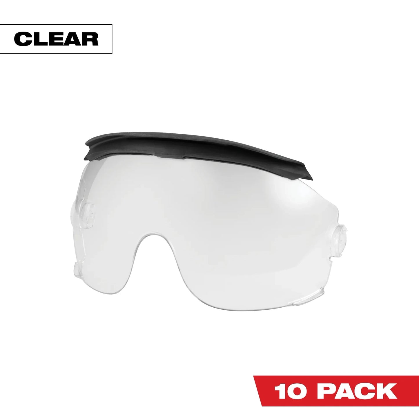 10pk Gasketed Eye Visor Replacement Lenses (Milwaukee® BOLT™ Safet...