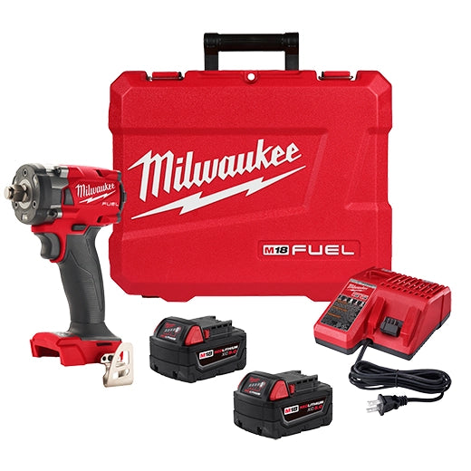 Milwaukee M18 FUEL™ 1/2" Compact Impact Wrench w/ Friction Ring Kit (2855-22)