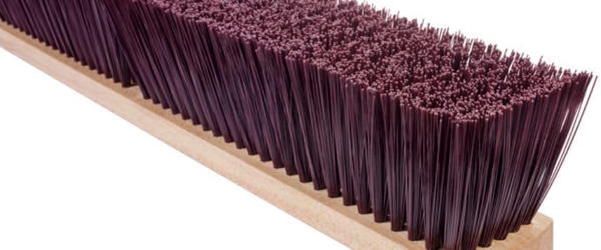Magnolia Brush Garage Broom, 24 in Brown Plastic with B-60 Handle (2224)