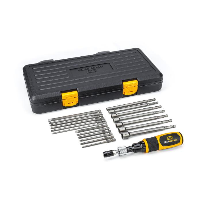 GEARWRENCH 20 Pc 1/4 in Drive Torque Screwdriver Set, 10-50 in-lb (89620)