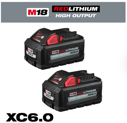 Milwaukee M18™ REDLITHIUM™ HIGH OUTPUT™ XC6.0 Battery Pack (2 Pk) 48-11-1862