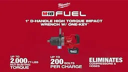 M18 FUEL 1" D-Handle High Torque Impact Wrench w/ ONE-KEY