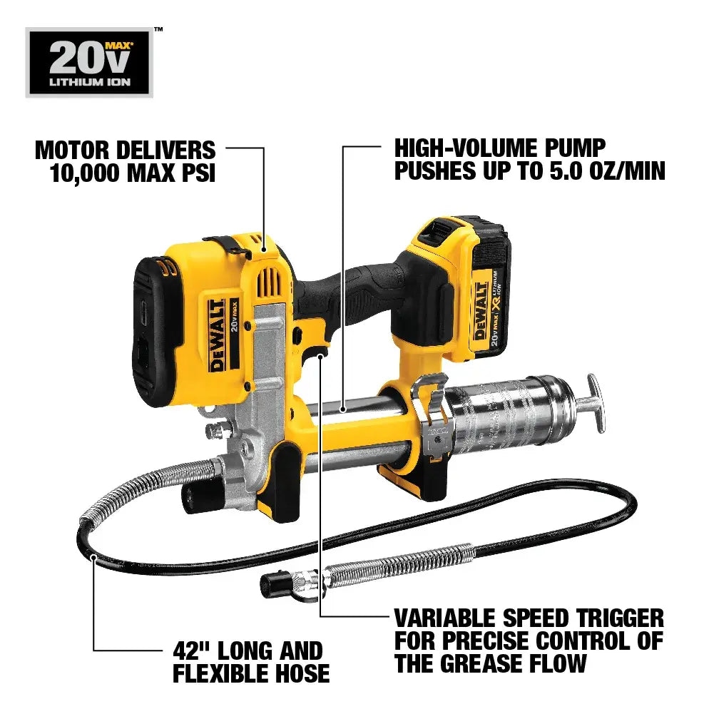 DeWalt 20V MAX LITHIUM ION GREASE GUN KIT