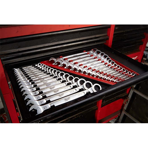 15pc Ratcheting Combination Wrench Set - SAE