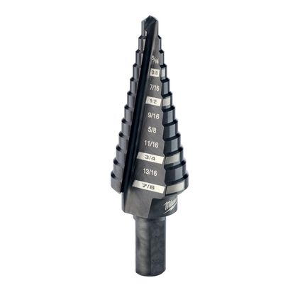 Milwaukee #4 Step Drill Bit, 3/16" - 7/8" by 1/16" (48-89-9204)