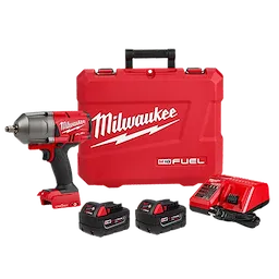 M18 FUEL w/ ONE-KEY HIGH TORQUE IMPACT WRENCH 1/2" FRICTION RING KIT W/ RESISTANT BATTERY