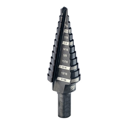 Milwaukee #4 Step Drill Bit, 3/16" - 7/8" by 1/16" (48-89-9204)