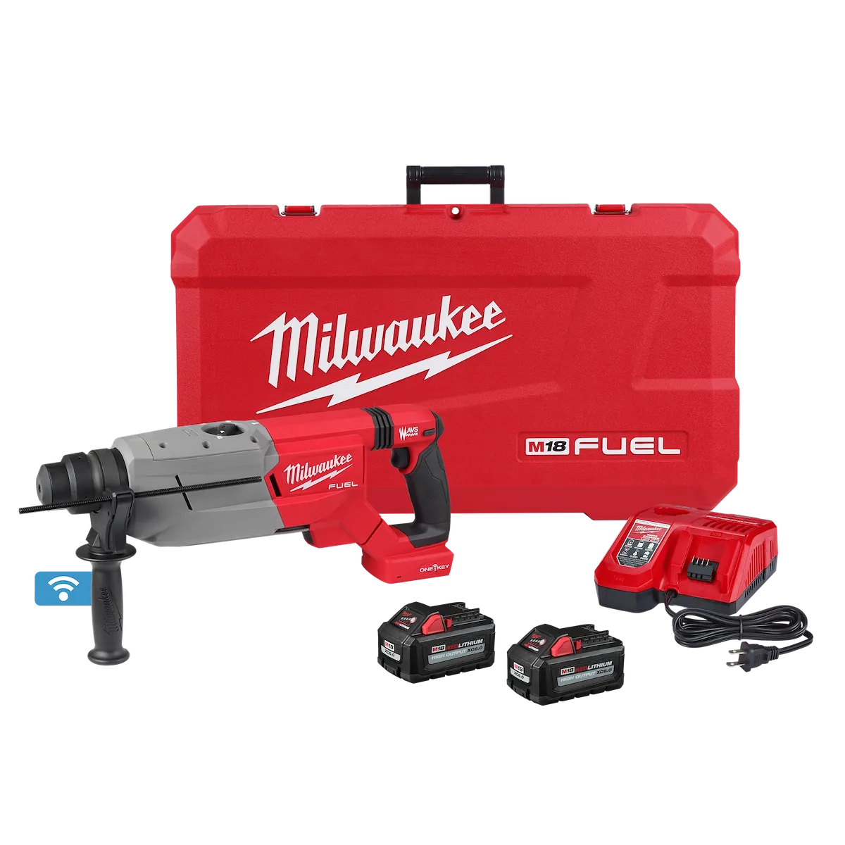 Milwaukee M18 FUEL™ 1-1/4" SDS Plus D-Handle Rotary Hammer Kit w/ ONE-KEY (2916-22)