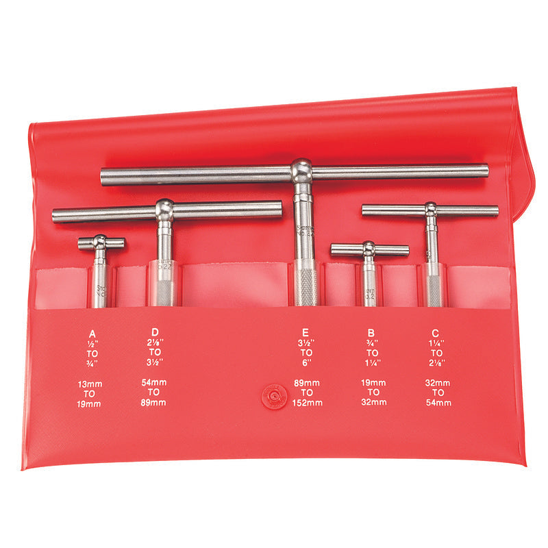 Starrett No. S229GZ Telescoping Gage Set (5-Piece)