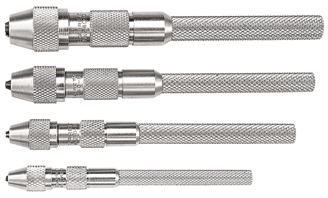 Starrett No. S240Z Pin Vise Set (4-Piece)