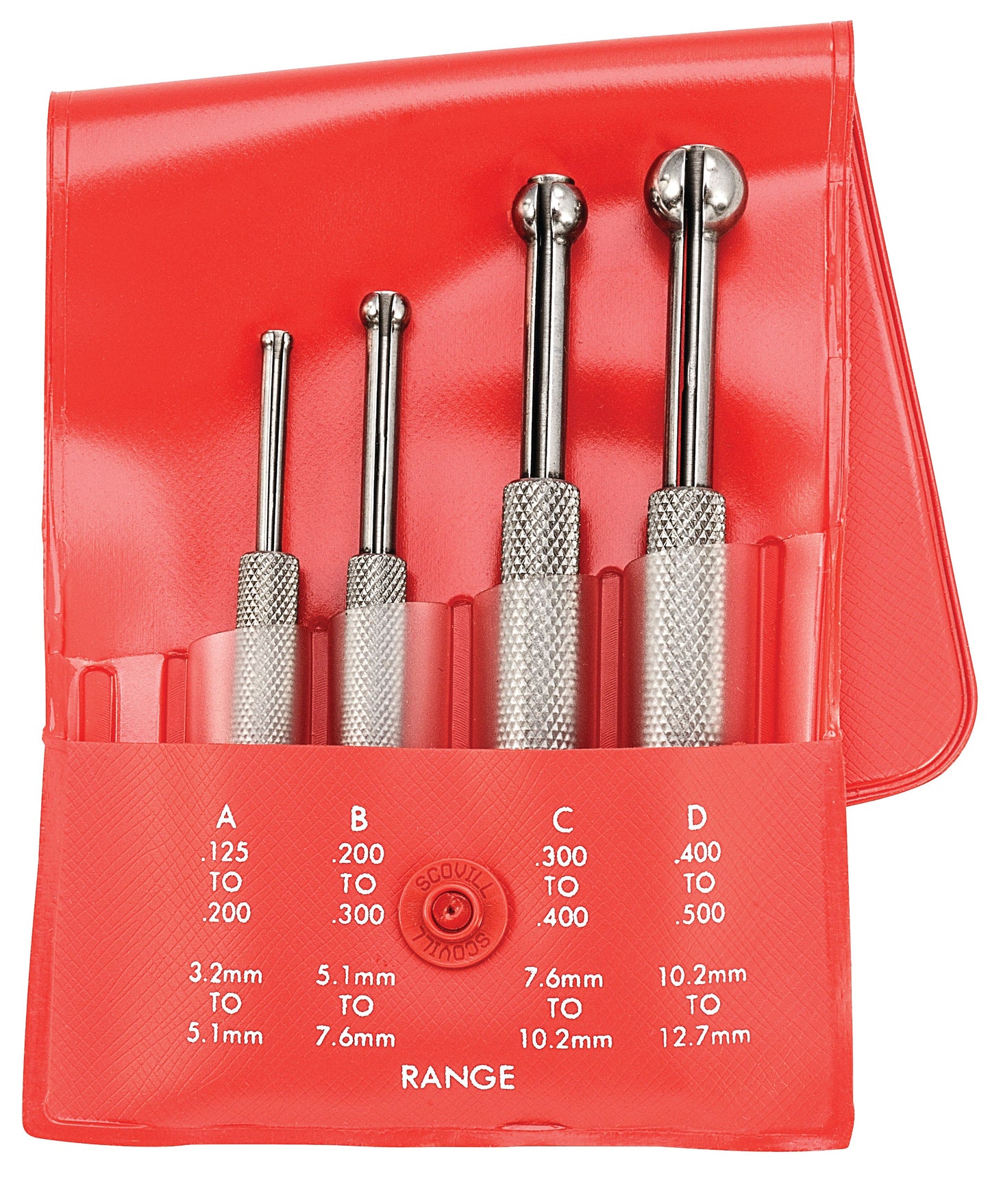 Starrett No. S829EZ Small Hole Gage Set (4-Piece)