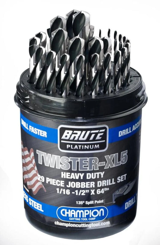 BRUTE HD TWISTER 29 PC DRILL SET