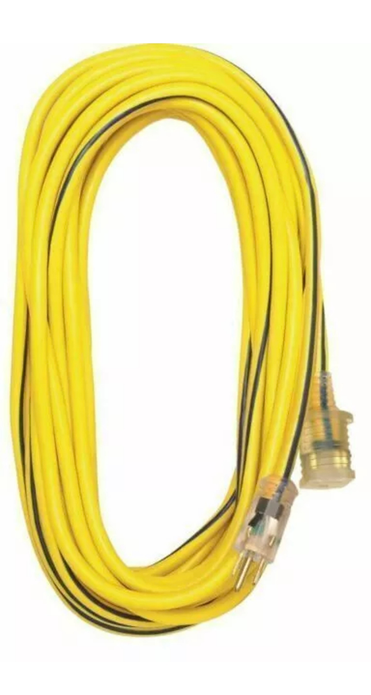 Voltec 05-00365 Power And Lighting Cord Ext 300V, 15A, 1875W 50Ft 3 12Ga