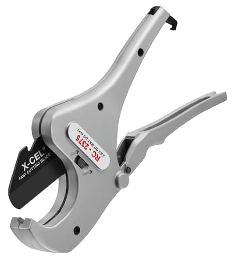 RIDGID RC-2375 Ratchet Action Plastic Pipe & Tubing Cutter with Ergonomic Grips 30088