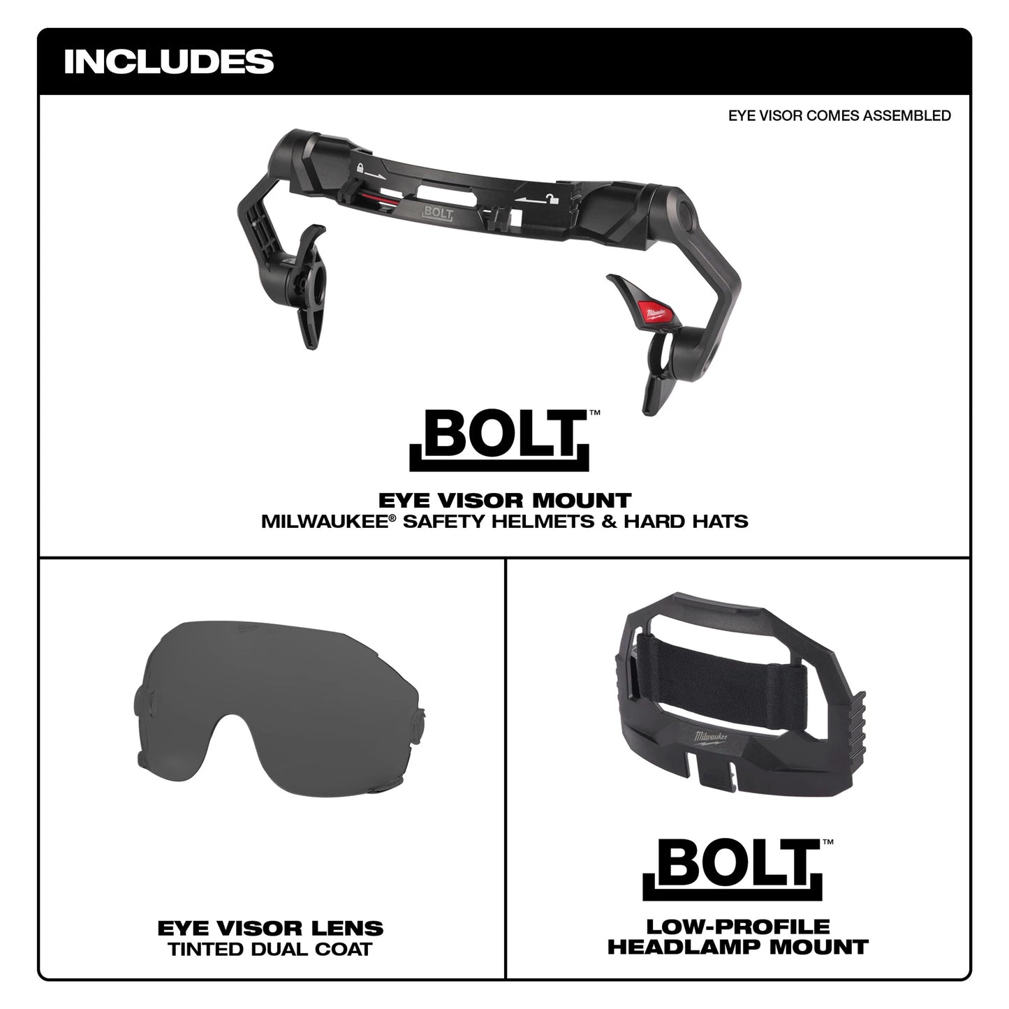 BOLT EYE VISOR - TINTED DUAL COAT LINS (COMPATIBLE W/ HELMETS AND ...