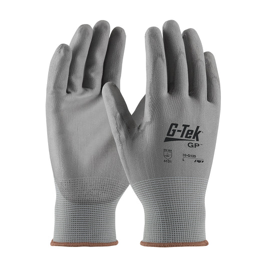 PIP G-Tek® PU Coated Seamless Knit Glove, Touchscreen, Gray, Large (33-G125/L)