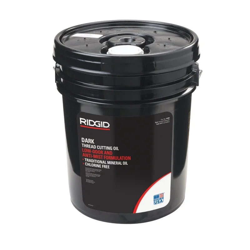 RIDGID Dark Thread Cutting Oil, 5 gal Pail (41600)