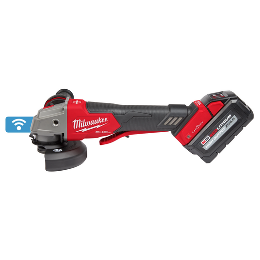 Milwaukee M18 FUEL 4-1/2" / 5" Braking Grinder w/ ONE-KEY Paddle Switch, No Lock
