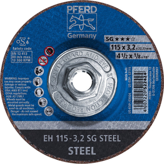 4-1/2 x 1/8 Cut-Off Wheel, 5/8-11 Thd., A 30 S SG - Type 27