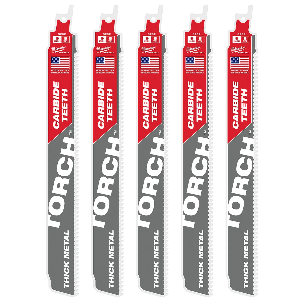 Milwaukee The TORCH™ with CARBIDE TEETH 7T 9L 5PK (48-00-5502)