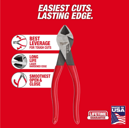 Milwaukee 7" Diagonal Dipped Grip Cutting Pliers MT507