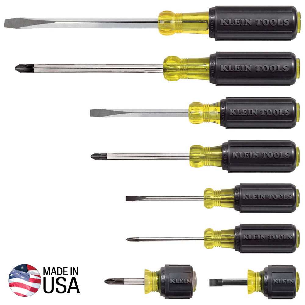 Klein Tools Screwdriver Set, Multi-Application, 8-Piece (85078)