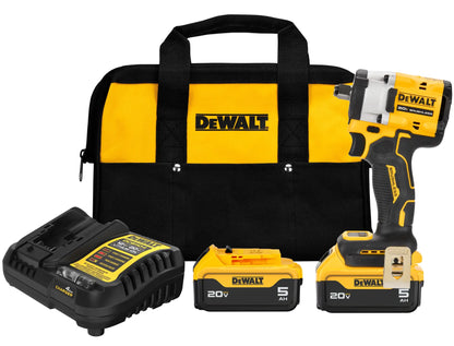 DeWalt ATOMIC 20V MAX* 1/2 IN. CORDLESS IMPACT WRENCH WITH HOG RING ANVIL KIT
