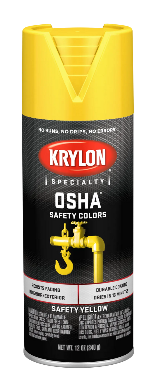 KRYLON OSHA Yellow Spray Paint (DISCONTINUED - NEW # DIVK01813)