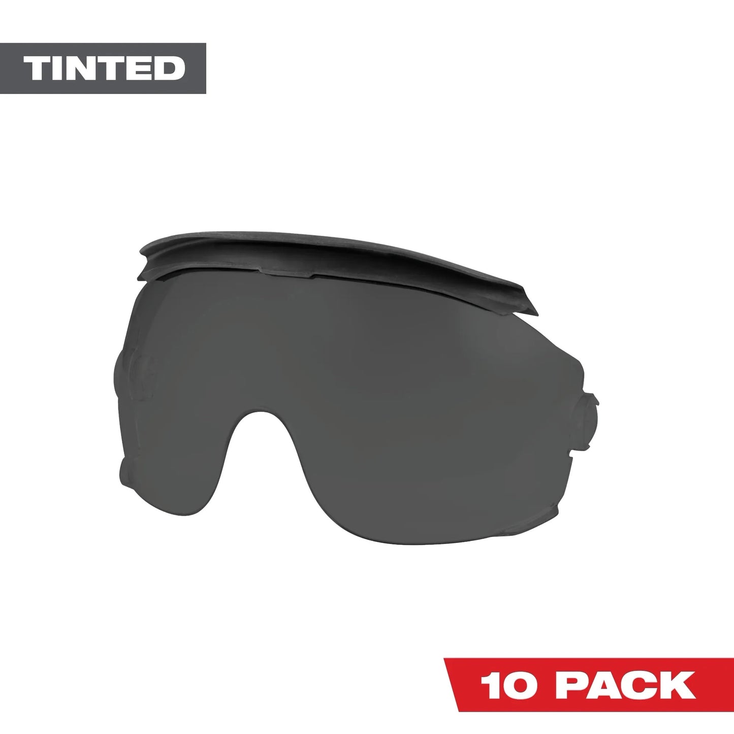 10pk Gasketed Eye Visor Replacement Lenses (Milwaukee® BOLT™ Safet... (MIL48-73-1455)
