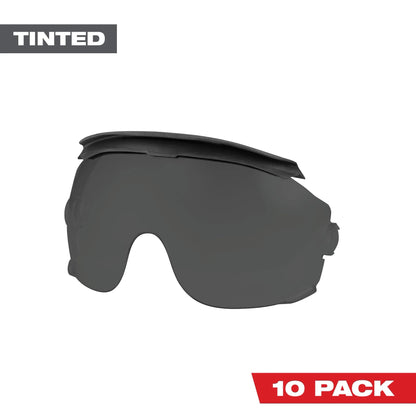 10pk Gasketed Eye Visor Replacement Lenses (Milwaukee® BOLT™ Safet... (MIL48-73-1455)