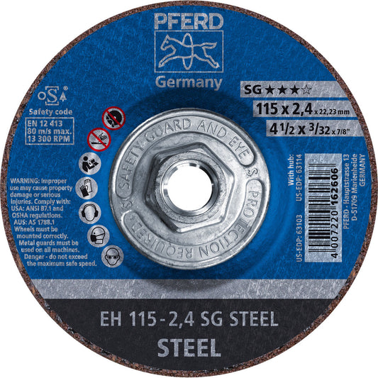 4-1/2 x 3/32 Cut-Off Wheel, 5/8-11 Thd., A 46 S SG - Type 27