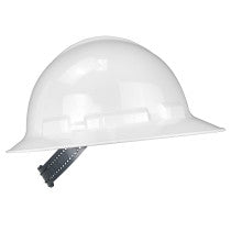 Radians Quartz Full Brim Hard Hat, Ratchet, White, Hargrave Logo (QHR6-WHITE)